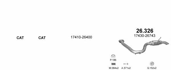 POLMO05926 Polmostrow Система выпуска отработаных газов