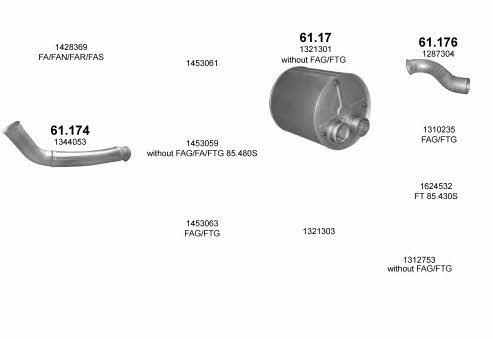 Polmostrow POLMO05587 Система випуску відпрацьованих газів POLMO05587: Купити в Україні - Добра ціна на EXIST.UA! POLMO05587 Polmostrow Система випуску відпрацьованих газів