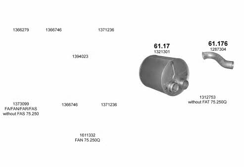 POLMO05588 Polmostrow Система выпуска отработаных газов