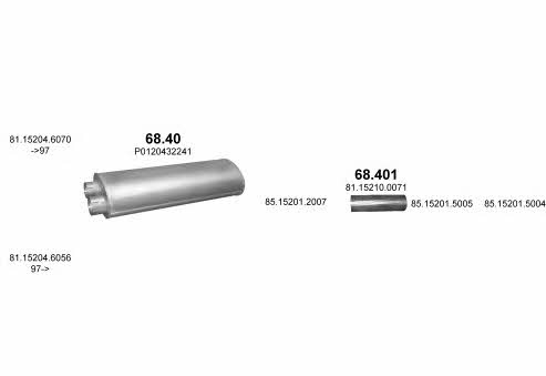 Polmostrow POLMO06283 Система выпуска отработаных газов POLMO06283: Купить в Украине - Отличная цена на EXIST.UA! POLMO06283 Polmostrow Система выпуска отработаных газов