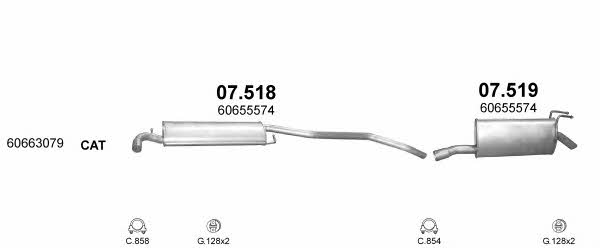 POLMO99268 Polmostrow Система выпуска отработаных газов