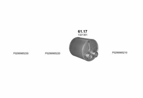 POLMO08877 Polmostrow Система выпуска отработаных газов