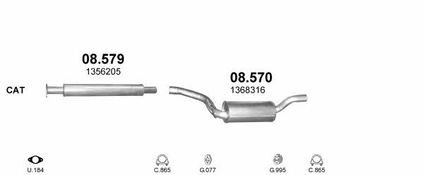 POLMO99456 Polmostrow Система выпуска отработаных газов