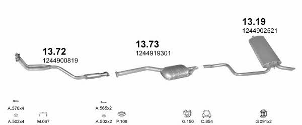 POLMO05294 Polmostrow Система выпуска отработаных газов