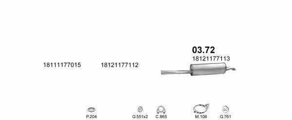 Polmostrow POLMO01132 Система выпуска отработаных газов POLMO01132: Купить в Украине - Отличная цена на EXIST.UA! POLMO01132 Polmostrow Система выпуска отработаных газов