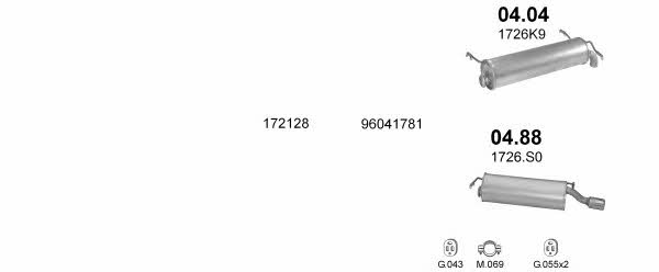 POLMO01872 Polmostrow Система выпуска отработаных газов