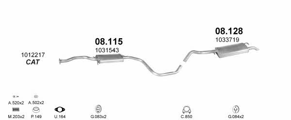 POLMO03002 Polmostrow Система выпуска отработаных газов