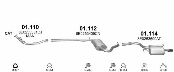 POLMO04957 Polmostrow Система выпуска отработаных газов