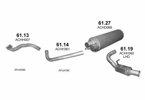 POLMO05576 Polmostrow Система выпуска отработаных газов
