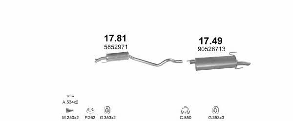 Polmostrow POLMO06474 Система выпуска отработаных газов POLMO06474: Купить в Украине - Отличная цена на EXIST.UA! POLMO06474 Polmostrow Система выпуска отработаных газов