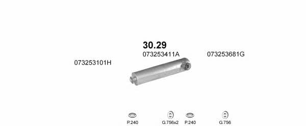 POLMO10774 Polmostrow Система выпуска отработаных газов