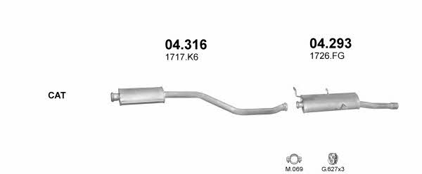 POLMO30207 Polmostrow Система выпуска отработаных газов