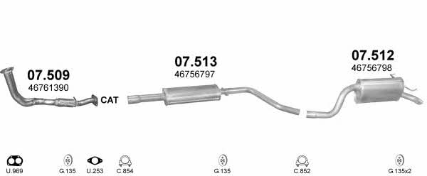POLMO30141 Polmostrow Система выпуска отработаных газов