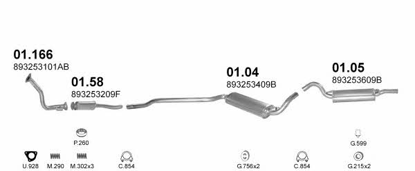 POLMO00653 Polmostrow Система выпуска отработаных газов