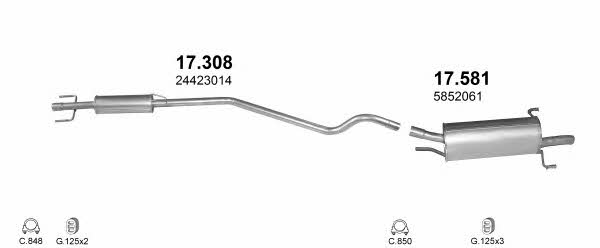 POLMO01047 Polmostrow Система выпуска отработаных газов