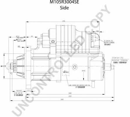 Стартер Prestolite electric M105R3004SE