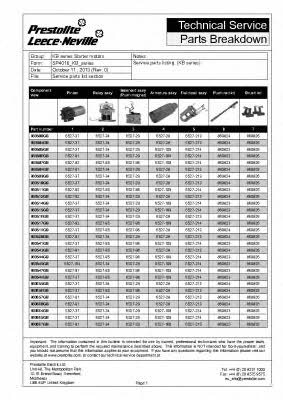 860511GB Prestolite electric Стартер