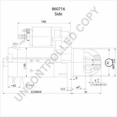 Стартер Prestolite electric 860716