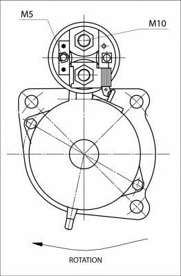 Стартер Prestolite electric 861039