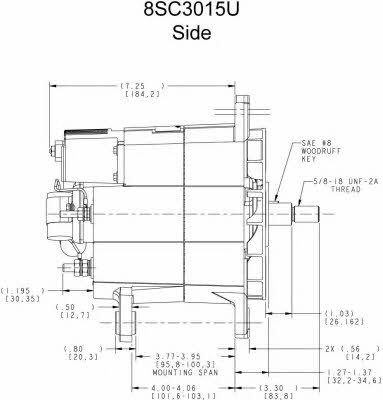 Генератор Prestolite electric 8SC3015U
