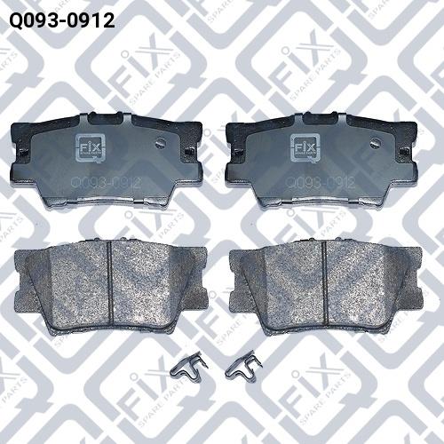 Тормозные колодки дисковые, комплект Q-fix Q0930912