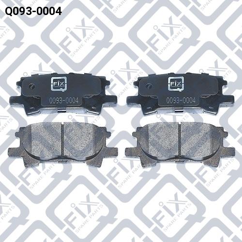 Тормозные колодки дисковые, комплект Q-fix Q093-0004