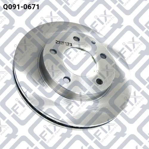 Тормозной диск передний Q-fix Q091-0671