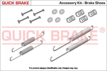 Quick brake 105-0021 Комплект монтажний гальмівних колодок 1050021: Купити в Україні - Добра ціна на EXIST.UA!
