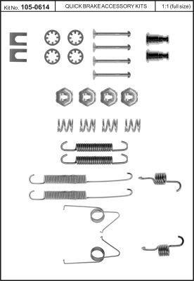 Купить Quick brake 105-0614 по низкой цене в Украине!
