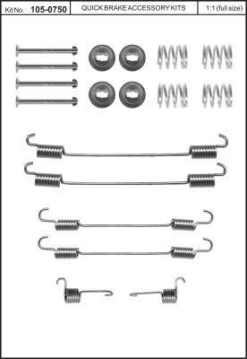 Купить Quick brake 105-0750 по низкой цене в Украине!