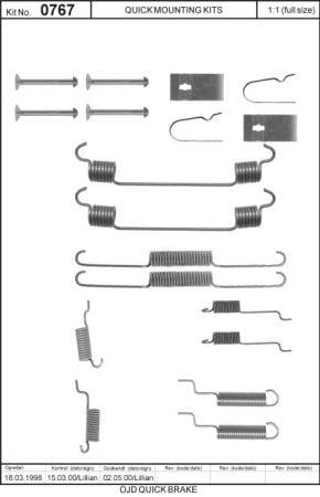Quick brake Комплект монтажный тормозных колодок – цена 192 UAH