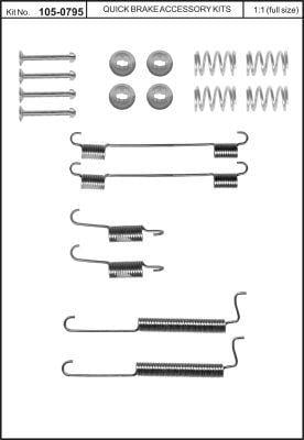Купить Quick brake 105-0795 по низкой цене в Украине!