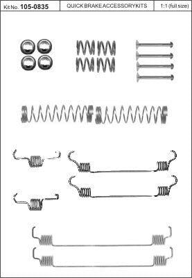 Купить Quick brake 105-0835 по низкой цене в Украине!