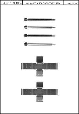 Пружины прижимные колодок тормозных Quick brake 109-1004