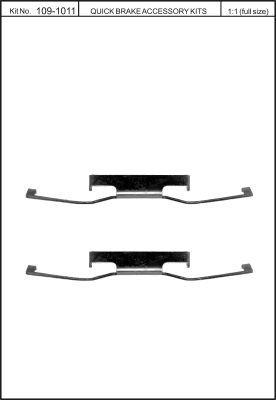 Пружины прижимные колодок тормозных Quick brake 109-1011