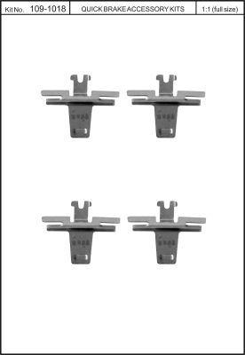 Пружины прижимные колодок тормозных Quick brake 109-1018