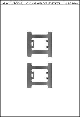 Пружины прижимные колодок тормозных Quick brake 109-1041