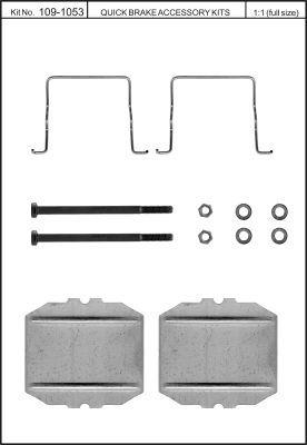 Пружины прижимные колодок тормозных Quick brake 109-1053