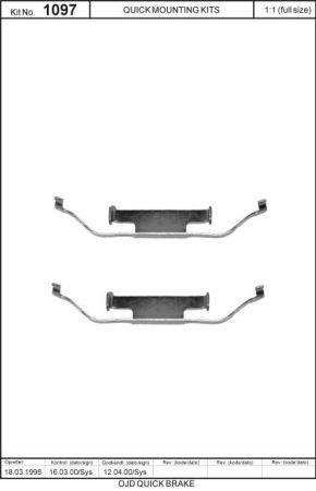 Пружины прижимные колодок тормозных Quick brake 109-1097
