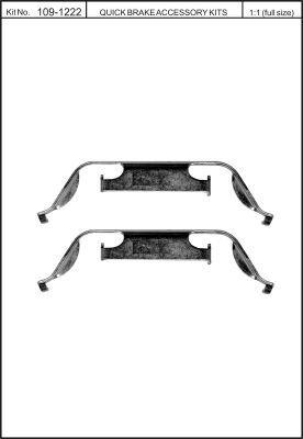Пружины прижимные колодок тормозных Quick brake 109-1222