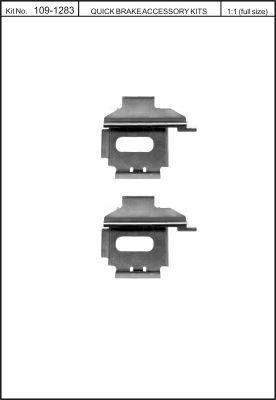 Пружины прижимные колодок тормозных Quick brake 109-1283