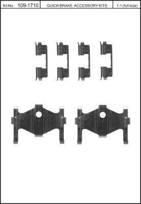 Пружины прижимные колодок тормозных Quick brake 109-1710