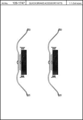 Пружины прижимные колодок тормозных Quick brake 109-1747