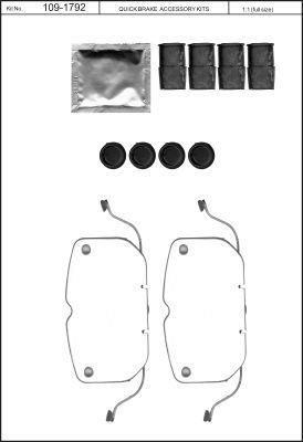 Пружины прижимные колодок тормозных Quick brake 109-1792