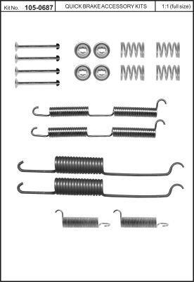 Купить Quick brake 105-0687 по низкой цене в Украине!