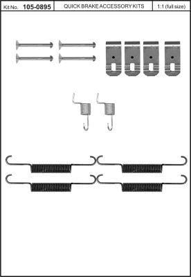 Купить Quick brake 105-0895 по низкой цене в Украине!