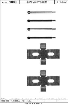 Пружины прижимные колодок тормозных Quick brake 109-1009