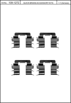 Пружины прижимные колодок тормозных Quick brake 109-1272