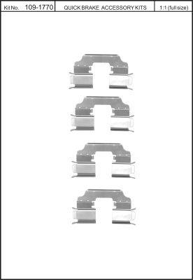 Пружины прижимные колодок тормозных Quick brake 109-1770
