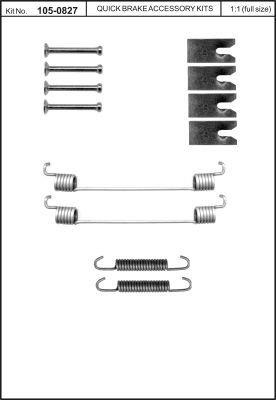 Комплект монтажный тормозных колодок Quick brake 105-0827